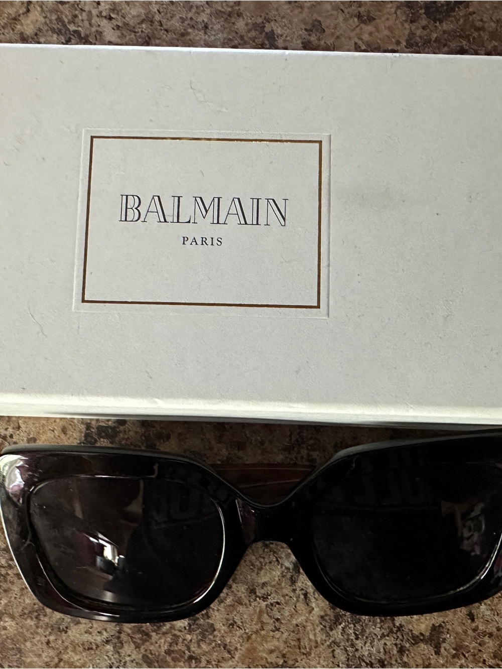 Balmain Black Oversized Women's Sunglasses